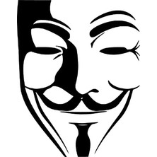 UAStudio BYR002 Vendetta Sticker Oto Motor Laptop Duvar Folyo Sticker 25X32 cm [efsngrck]