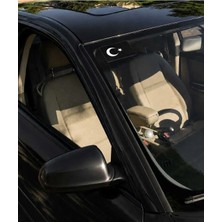 UAStudio Türk Bayrağı Sticker 12*8 Araç Oto Motorsiklet Ayna Uyumlu