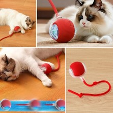 Gv Home® Şarjlı Otomatik Hareketli Kedi Köpek Için 360 Derece Dönen Interaktif Akıllı Oyun Topu