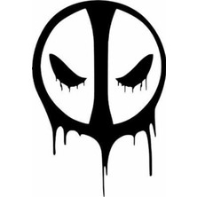UAStudio Deadpool Oto Motor Laptop Duvar Folyo Sticker 20X28 cm Lcst [lcst]