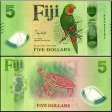 Emir Koleksiyon Coin & Paper Collection Fiji 2026 Yılı 5 Dolar Polimer Kağıt Para Çil ( Unc ) Koleksiyon Yabancı Para
