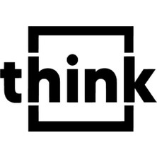 UAStudio Think Sticker Oto Motor Laptop Duvar Folyo Sticker 25X17 cm Lcst [lcst]