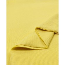 Kumaş Parça Limon Sarısı Kaşkorse Ribana Kumaş Esnek Yumuşak Bodylik & Bluzluk En: 105CM