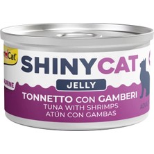 Gimcat Shinycat Sos Içinde Jelly Karidesli Ton Balığı Kedi Konserve Maması 70 gr