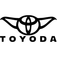 UAStudio Toyoda Amblem Sticker Oto Motor Laptop Duvar Folyo Sticker 10X5 cm