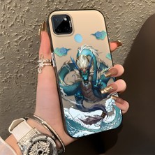 HONTINGA Realme C25Y ile Uyumlu Kılıf Silikon Kenar Sert Arka Kamera Koruyucu Basitlik Anti Düşme Kamera Korumalı Ejderha Desen Couple Telefon Kılıfı Kadın ve Erkek Için Uygundur K1-1357