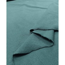 Kumaş Parça Zümrüt Yeşili Kaşkorse Ribana Kumaş Esnek Yumuşak Bodylik & Bluzluk 120X185CM