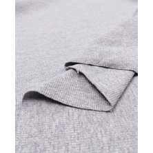 Kumaş Parça Gri Kaşkorse Ribana Kumaş Esnek Yumuşak Bodylik & Bluzluk 120X200CM