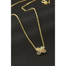 AyrStore Buğz Papatya Zirkon Taşlı Kolye