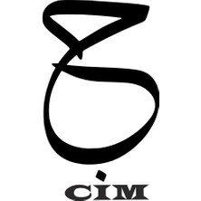 UAStudio Cim Oto Özel Yeni Sticker Siyah 20 x 32 cm