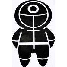 UAStudio Squıd Game Oto Motor Laptop Duvar Folyo Sticker 25 x 37 cm