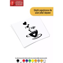 UAStudio I Love Coffee Sticker Oto Motor Laptop Duvar Folyo Sticker 40X56 cm