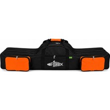 Olta/kamış Çantası - Fishack - 3 Gözlü - Cepli - Siyah/turuncu - 120 cm