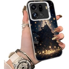 HONTINGA Oppo Find X9 Pro 5g ile Uyumlu Kılıf Silikon Kenar Sert Arka Kamera Koruyucu Basitlik Anti Düşme Kamera Korumalı Abiye Desen Couple Telefon Kılıfı Kadın ve Erkek Için Uygundur K1-1356