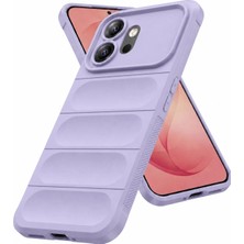 Nezih Case Honor 600 Uyumlu Lila Esnek Silikon Kapak Kılıf Arka Yüzey Tasarımı ile Koruma