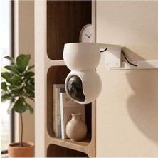 Craftopya Tp-Link Tapo Uyumlu Kamera Duvar ve Tavan Askı Aparatı Standı (C200 / C210 / C211 / C220 / C222) - Kablo Gizleme Özellikli Beyaz