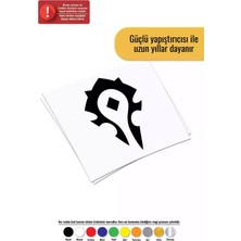 UAStudio Horde Amblem Sticker Oto Motor Laptop Duvar Folyo Sticker 25 x 37 cm