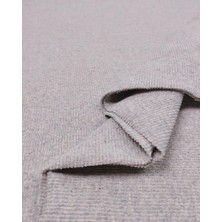 Kumaş Parça Kırçıllı Gri Kaşkorse Ribana Kumaş Esnek Yumuşak Bodylik & Bluzluk 110X175CM