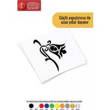 UAStudio Bükük Lale - Araç, Oto, Laptop, Duvar Uyumlu Sticker 60*84 cm