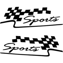 UAStudio BYR002 Sports Sticker Oto Motor Laptop Duvar Folyo Sticker 15X4 cm [efsngrck]