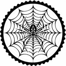 UAStudio Örümcek ve Ağı Tasarım Sticker 50 x 50 cm