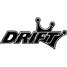 UAStudio Drift Oto Kaliteli Kaliteli Sticker Siyah 30 x 15 cm Aracınıza Yeni Bir Tarz Katın