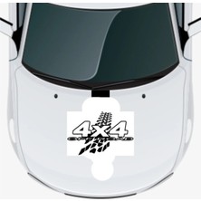 UAStudio Off Road 4x4 Oto Kaput Kaliteli Kaliteli Sticker 30 x 18 cm
