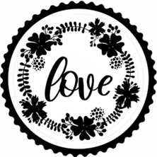 UAStudio Love-Sevgi 1,model Tasarım Sticker 30 x 30 cm