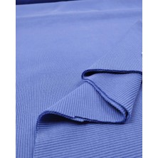 Kumaş Parça Saks Mavisi Kaşkorse Ribana Kumaş Esnek Yumuşak Bodylik & Bluzluk 130X190CM