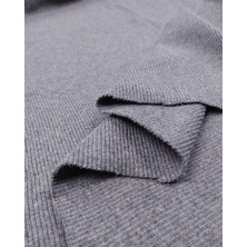 Kumaş Parça Koyu Gri Kaşkorse Ribana Kumaş Esnek Yumuşak Bodylik & Bluzluk 120X200CM