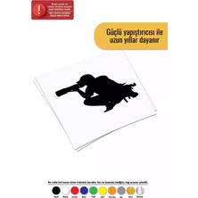 UAStudio Spor Fotografçısı Sticker Oto Motor Laptop Duvar Folyo Sticker 20X18 cm