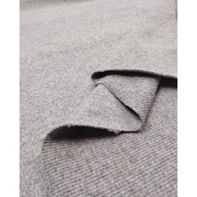 Kumaş Parça Gri Kaşkorse Ribana Kumaş Esnek Yumuşak Bodylik & Bluzluk En: 120CM