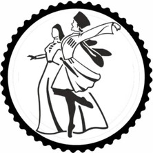 UAStudio Kafkas Dansçılar 3,model Tasarım Sticker 20 x 20 cm