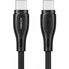 Schitec 60W Type-C To Type-C Hızlı Şarj ve Data Kablosu Siyah 1m HG/C-09CC