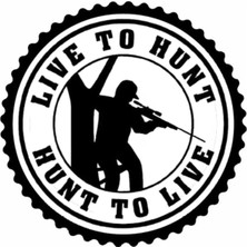UAStudio Avcılık Aşktır Tasarım Sticker 10 x 10 cm