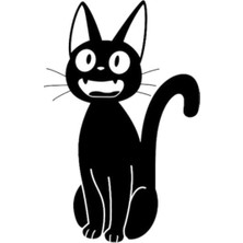 UAStudio Sinirli Kedi Oto Motor Laptop Duvar Folyo Sticker 50X75 cm