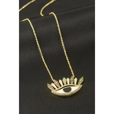 AyrStore Buğz Göz Zirkon Taşlı Kolye