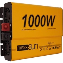 Mexxsun 12V 1000W Tam Sinüs Ups Karavan Inverter (Remote Ekran)