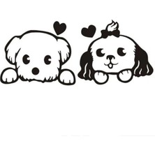 UAStudio Köpek (Oto-Motor-Laptop-Duvar-Dekor) 10 x 4 cm