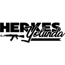 UAStudio Herkes Yolunda Sticker Oto Motor Laptop Duvar Folyo Sticker 20X6 cm