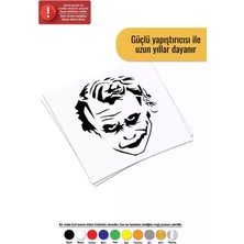 UAStudio Joker Kafa - Araç, Oto, Laptop, Duvar Uyumlu Sticker 40*44 cm