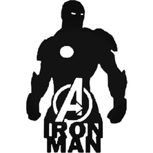 UAStudio Iron Man Oto Motor Laptop Duvar Folyo Sticker 30 x 45 cm