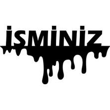 UAStudio Isim Soyisim Akan Sıvı - Araç, Oto, Laptop, Duvar Uyumlu Sticker 80*40 cm