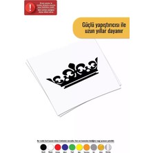 UAStudio Kral Tacı - Araç, Oto, Laptop, Duvar Uyumlu Sticker 20*12 cm
