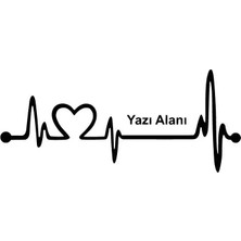 UAStudio Isim Soyisim Kalp Atışı - Araç, Oto, Laptop, Duvar Uyumlu Sticker 10*4 cm