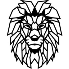 UAStudio Aslan Tasarımlı Oto Motor Laptop Duvar Folyo Sticker 15 x 18