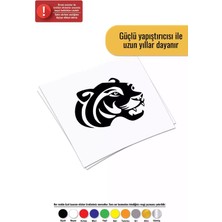 UAStudio Kaplan Kafası Sticker Oto Motor Laptop Duvar Folyo Sticker 60 x 60 cm