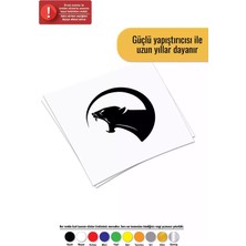 UAStudio Puma Yuvarlak Sticker Oto Motor Laptop Duvar Folyo Sticker 25 x 25 cm