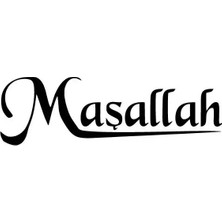 UAStudio Maşallah - Araç, Oto, Laptop, Duvar Uyumlu Sticker 20*6 cm