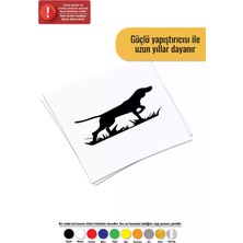 UAStudio Avcı Köpek Sticker Oto Motor Laptop Duvar Folyo Sticker 15 x 7 cm